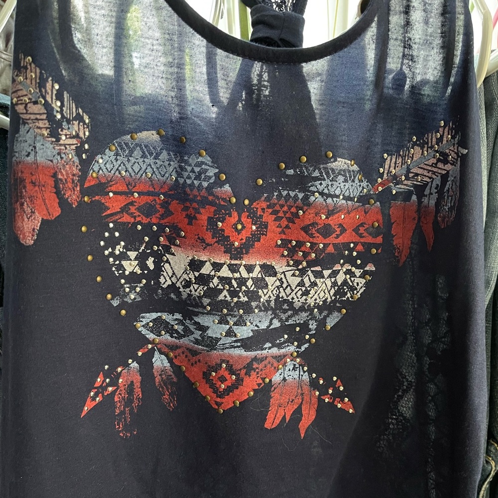 Stars and Stripes heart tank top